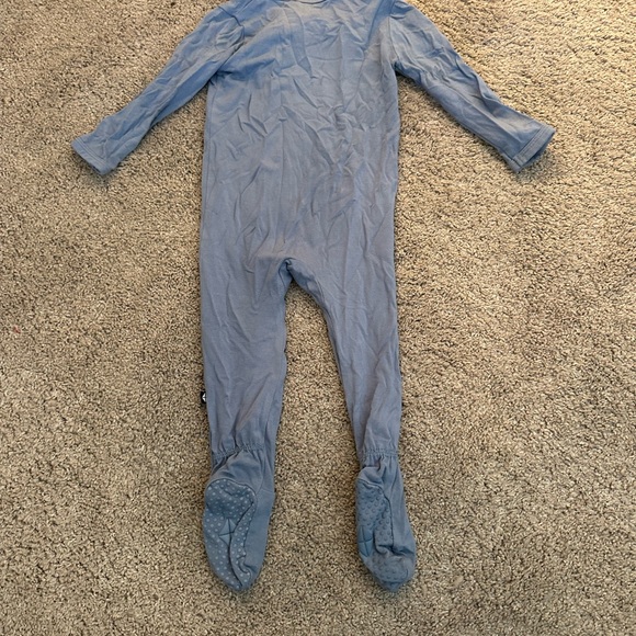 Kyte BABY Zippered Footie in Slate size 6-12 months - Picture 4 of 4
